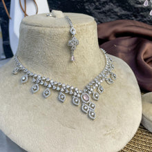 Argent Lace Zircon NECKLACE SET