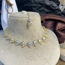 Floral Crest Zircon NECKLACE SET