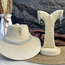 Argent Scroll Zircon NECKLACE SET