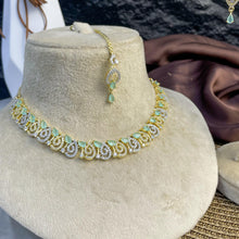 Leafy Marquise Zircon NECKLACE SET