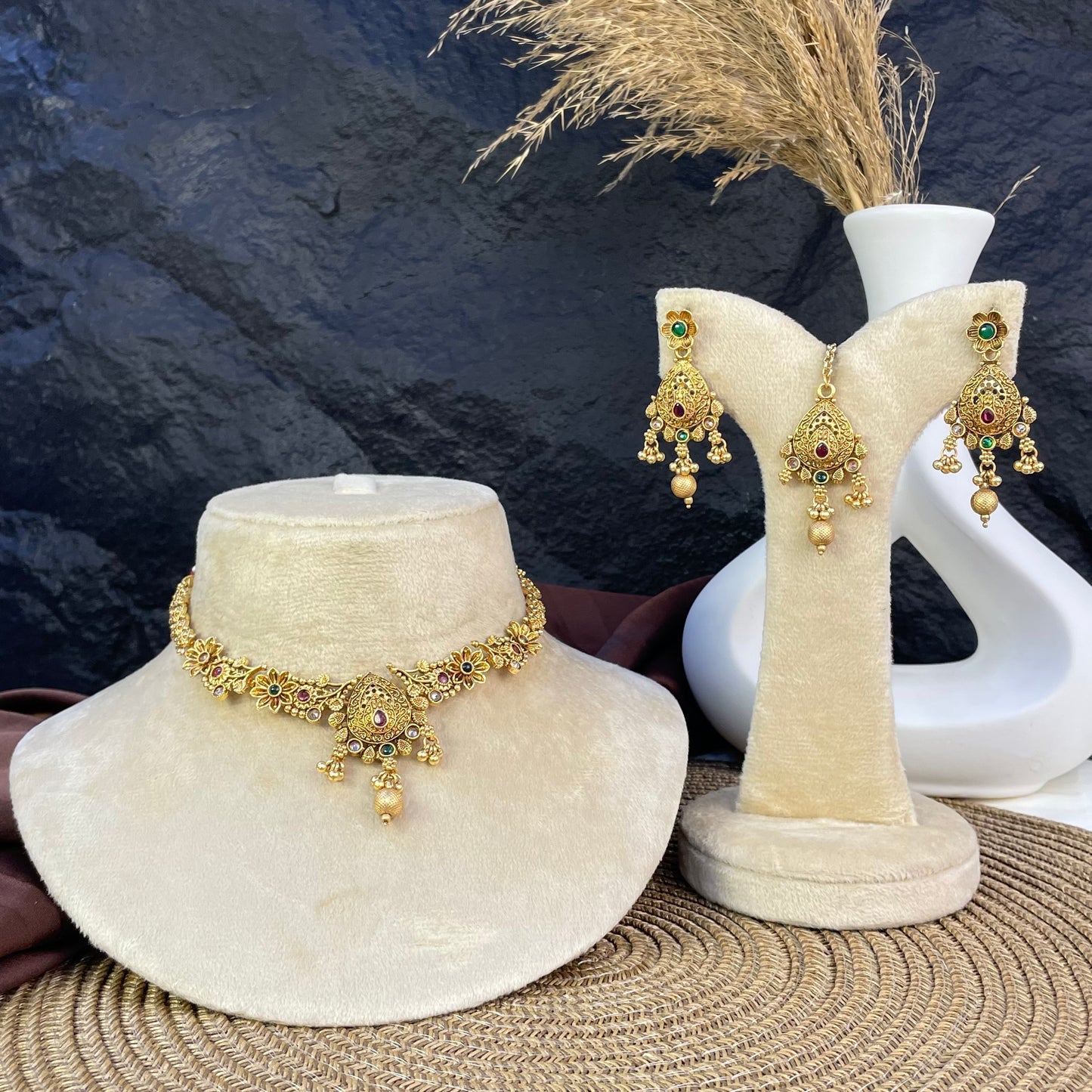 RAJWARI MANDALA HERITAGE NECKLACE SET