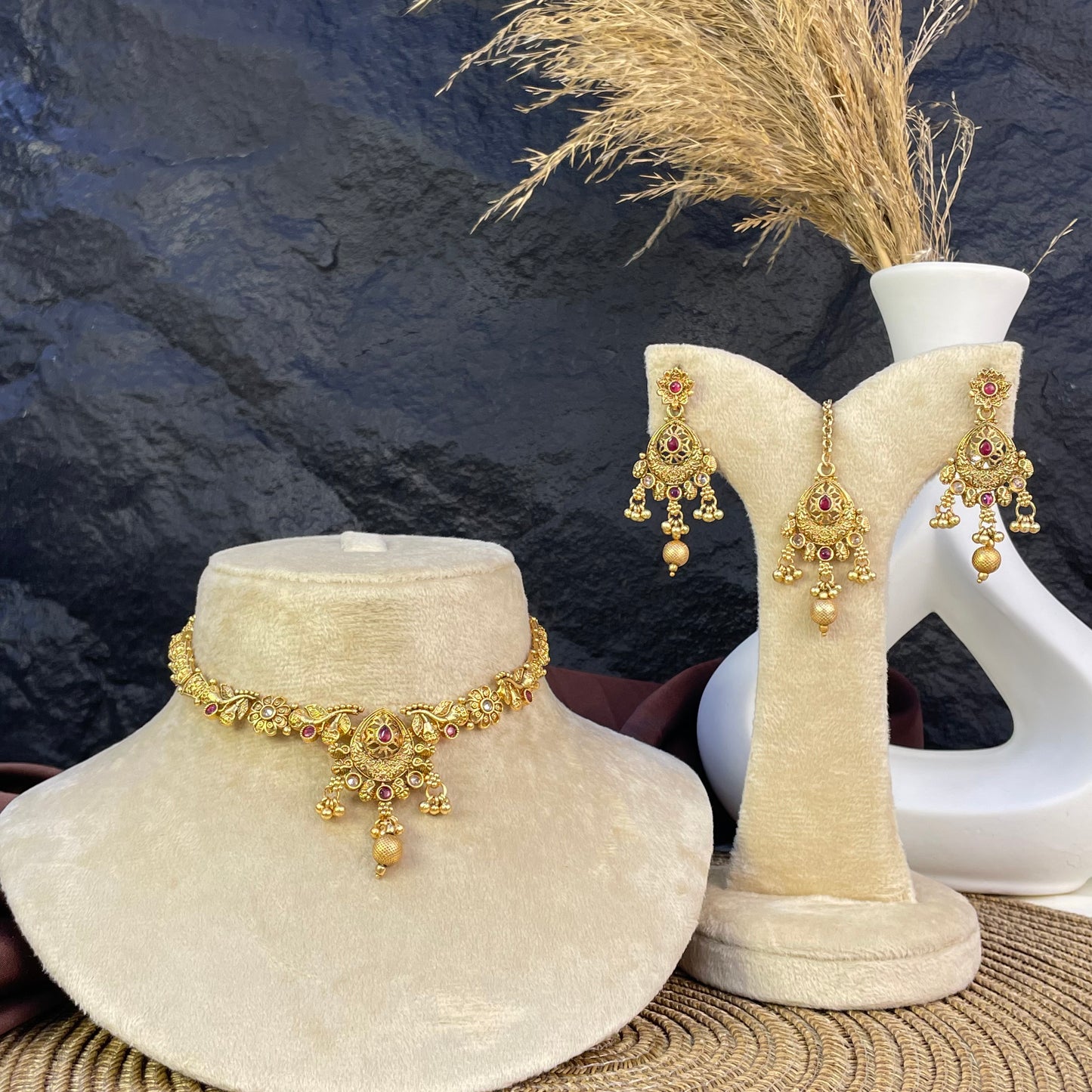 RAJWARI ROYAL MEHRAAB NECKLACE SET