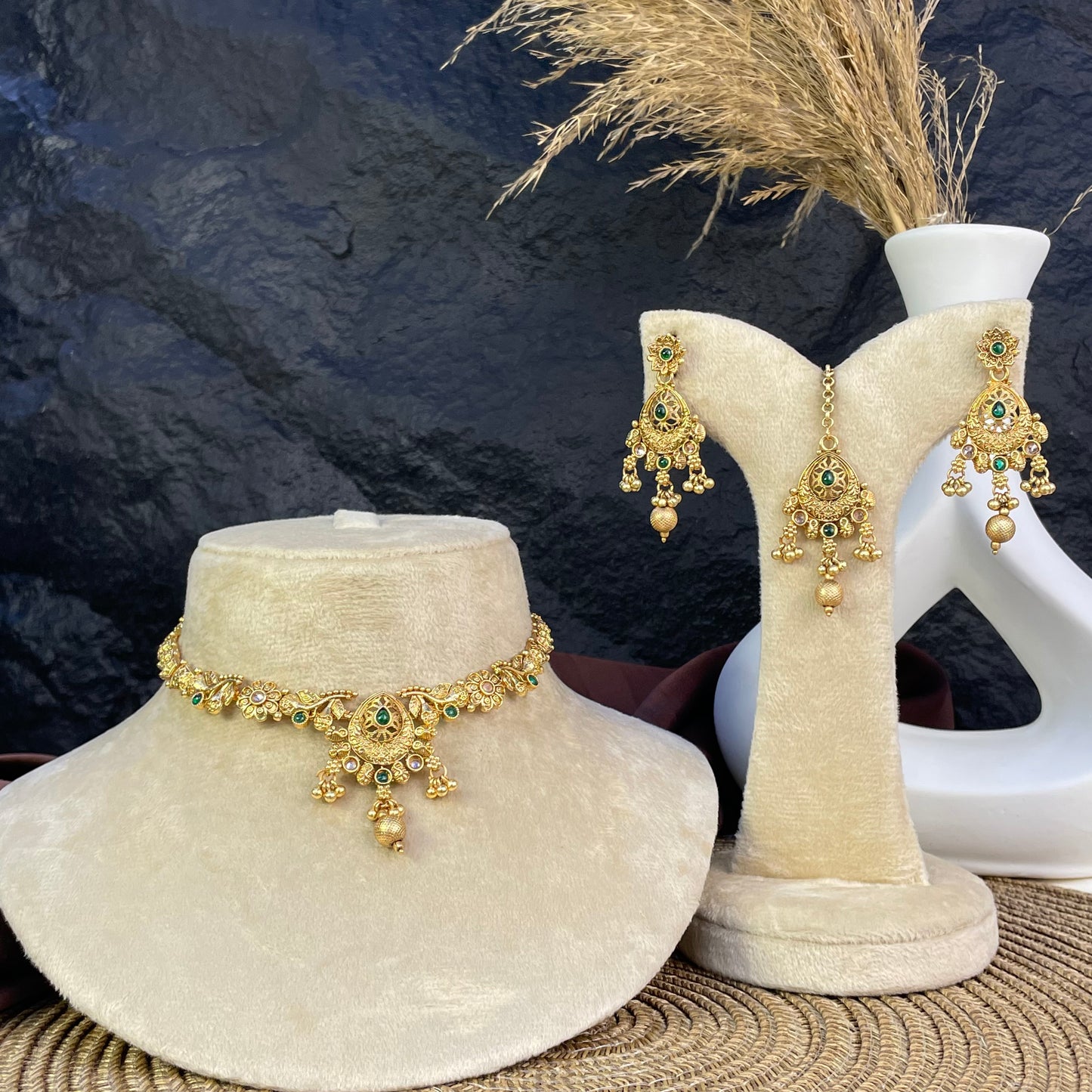 RAJWARI ROYAL MEHRAAB NECKLACE SET