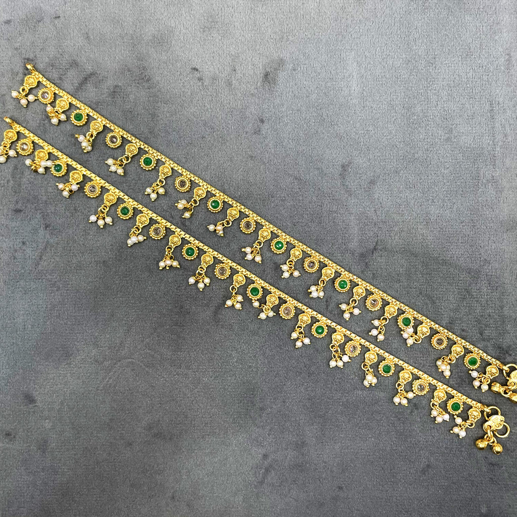 Golden Era Polki Copper Payal