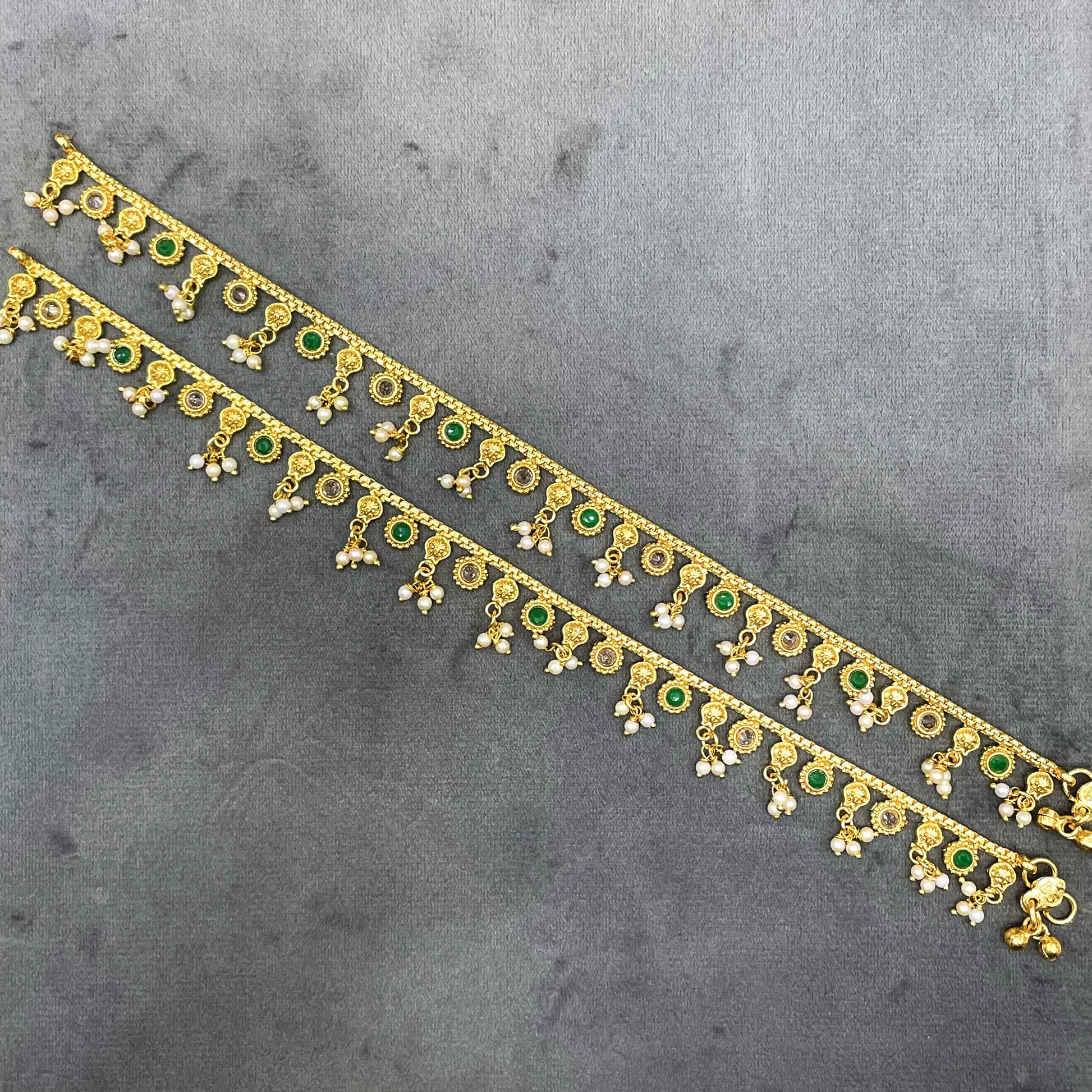 Golden Era Polki Copper Payal