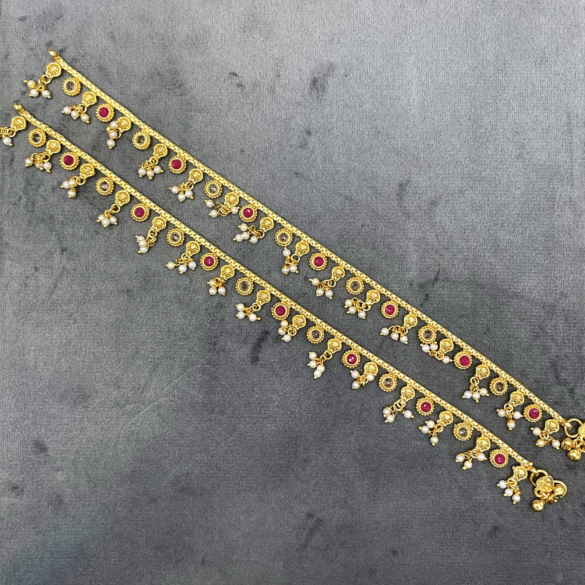 Golden Era Polki Copper Payal