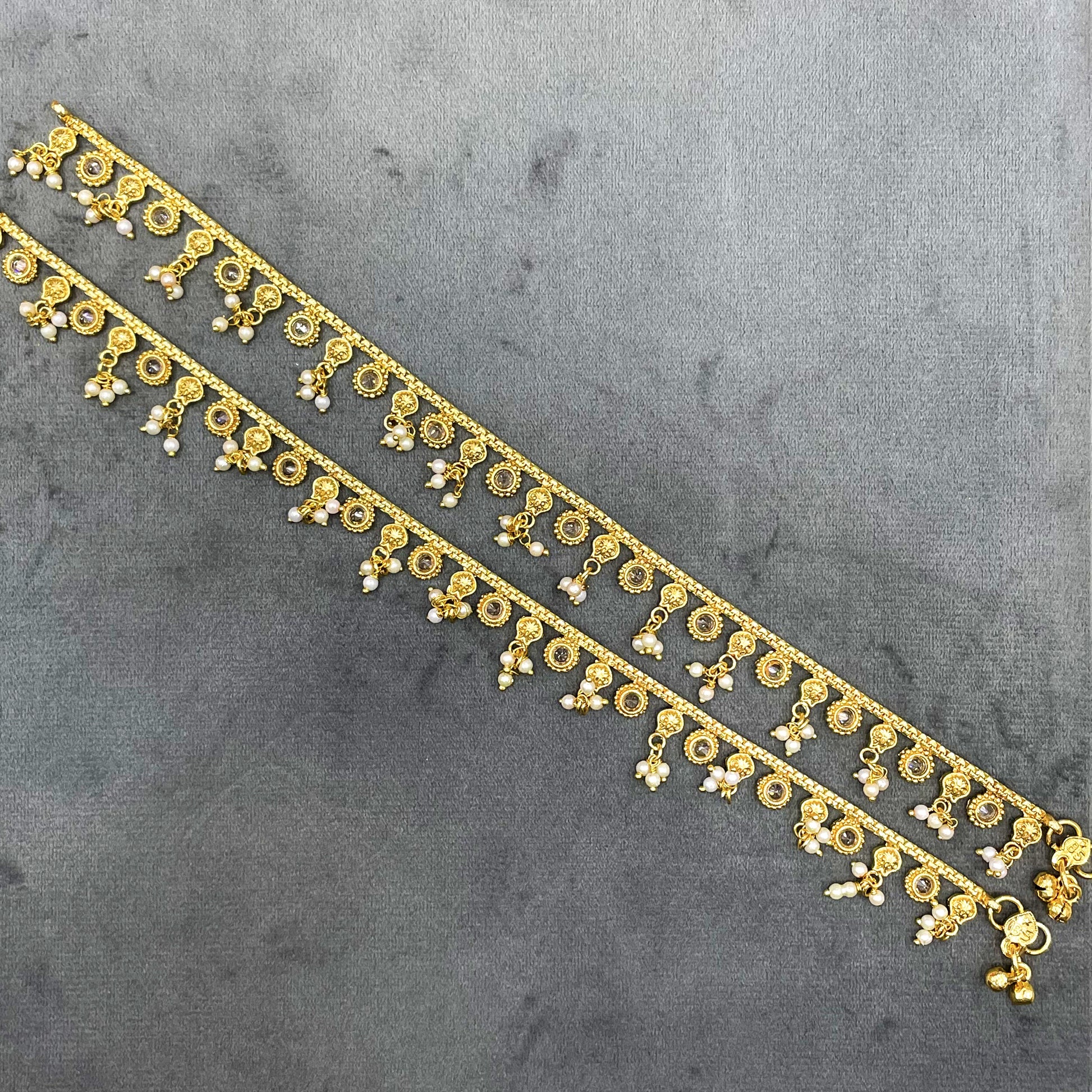 Golden Era Polki Copper Payal