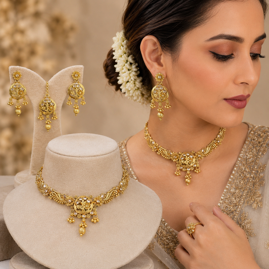 RAJWARI ARBOREAL HERITAGE NECKLACE SET