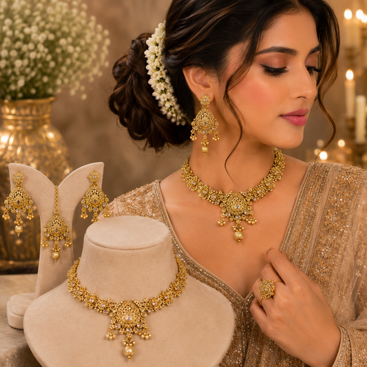 RAJWARI MANDALA HERITAGE NECKLACE SET