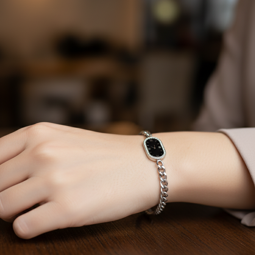 Watch Style Curb Bracelet