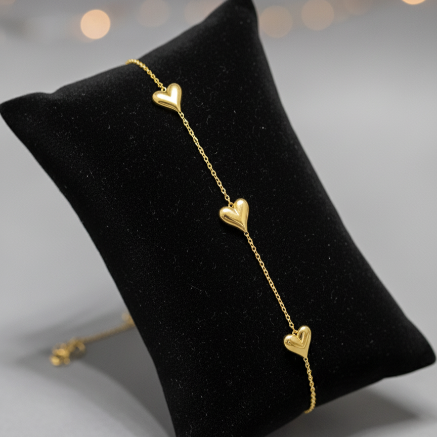 Heart Gold Bracelet
