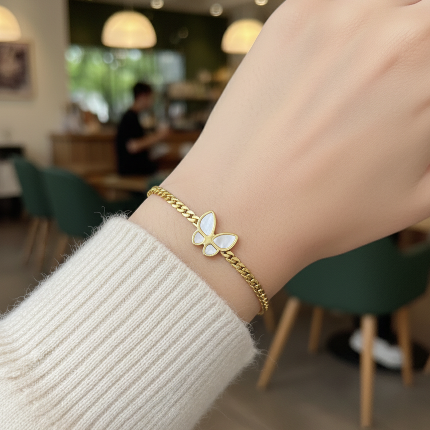 Gold Butterfly Bracelet
