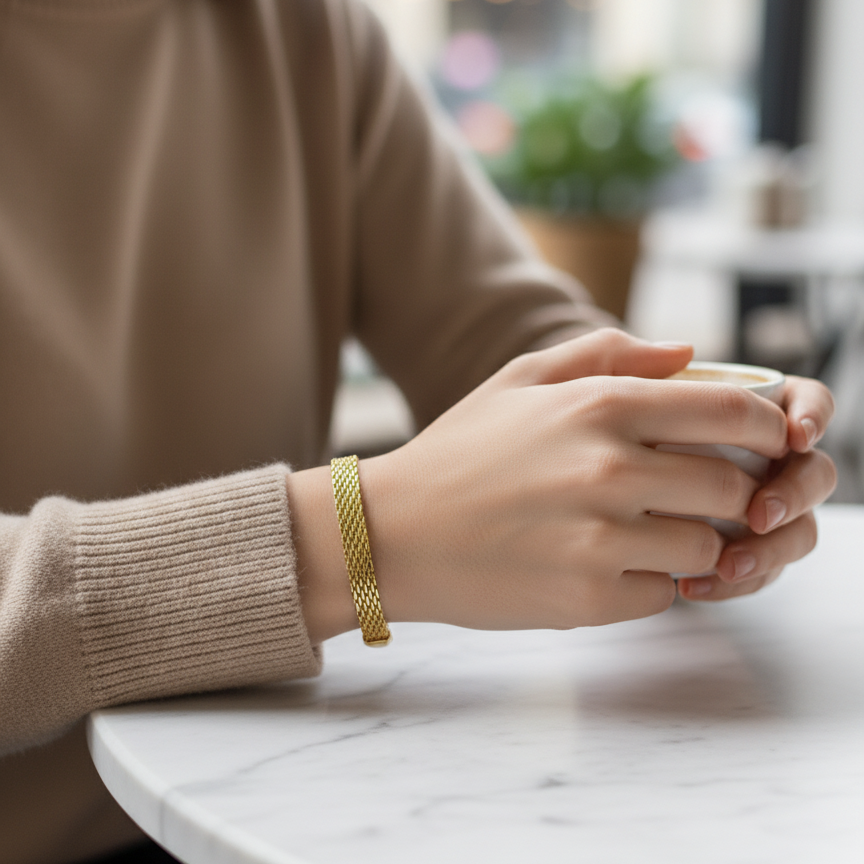 Gold Weave Bracelet