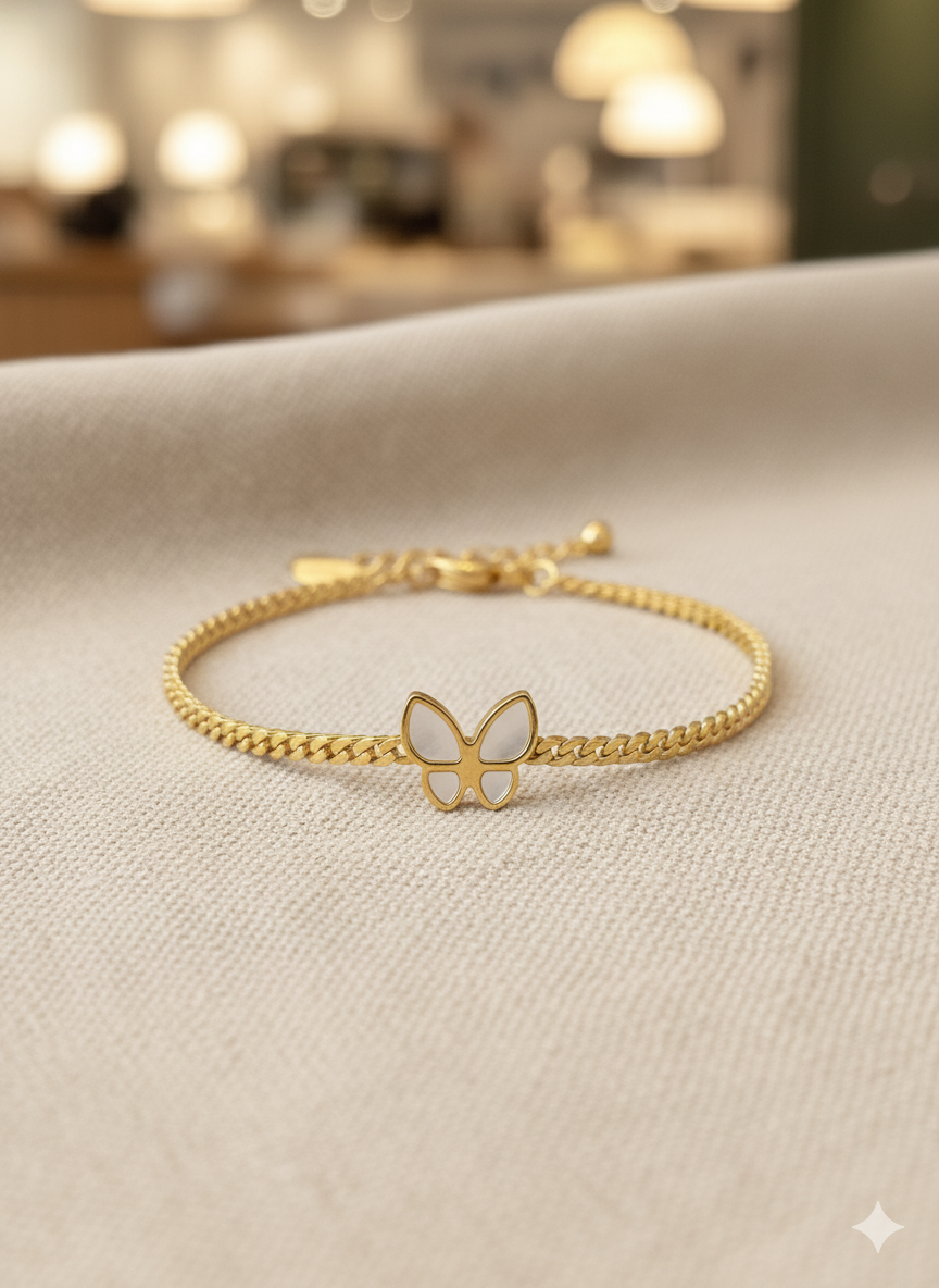 Gold Butterfly Bracelet
