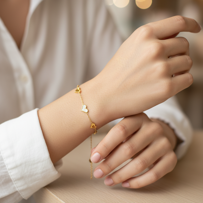 Heart String Bracelet