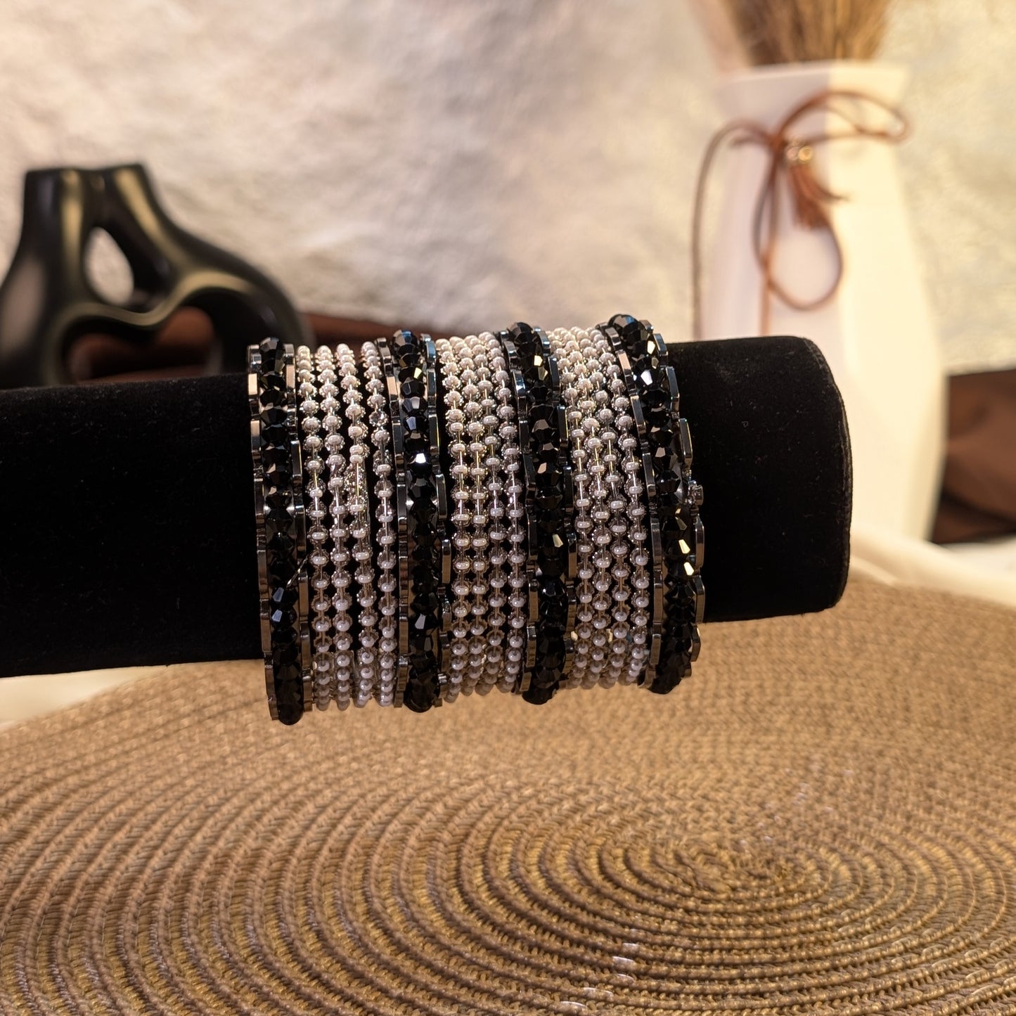 Antique bronze etched indian bangles