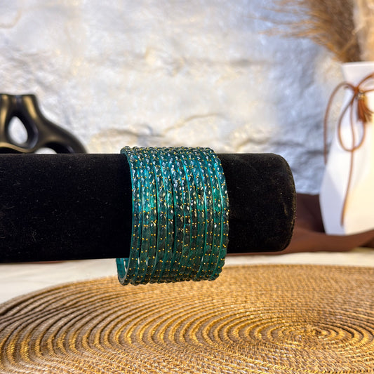 Royal Green Glass Bangles