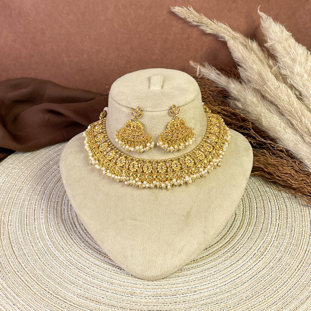 Pure Polki Copper Necklace Set