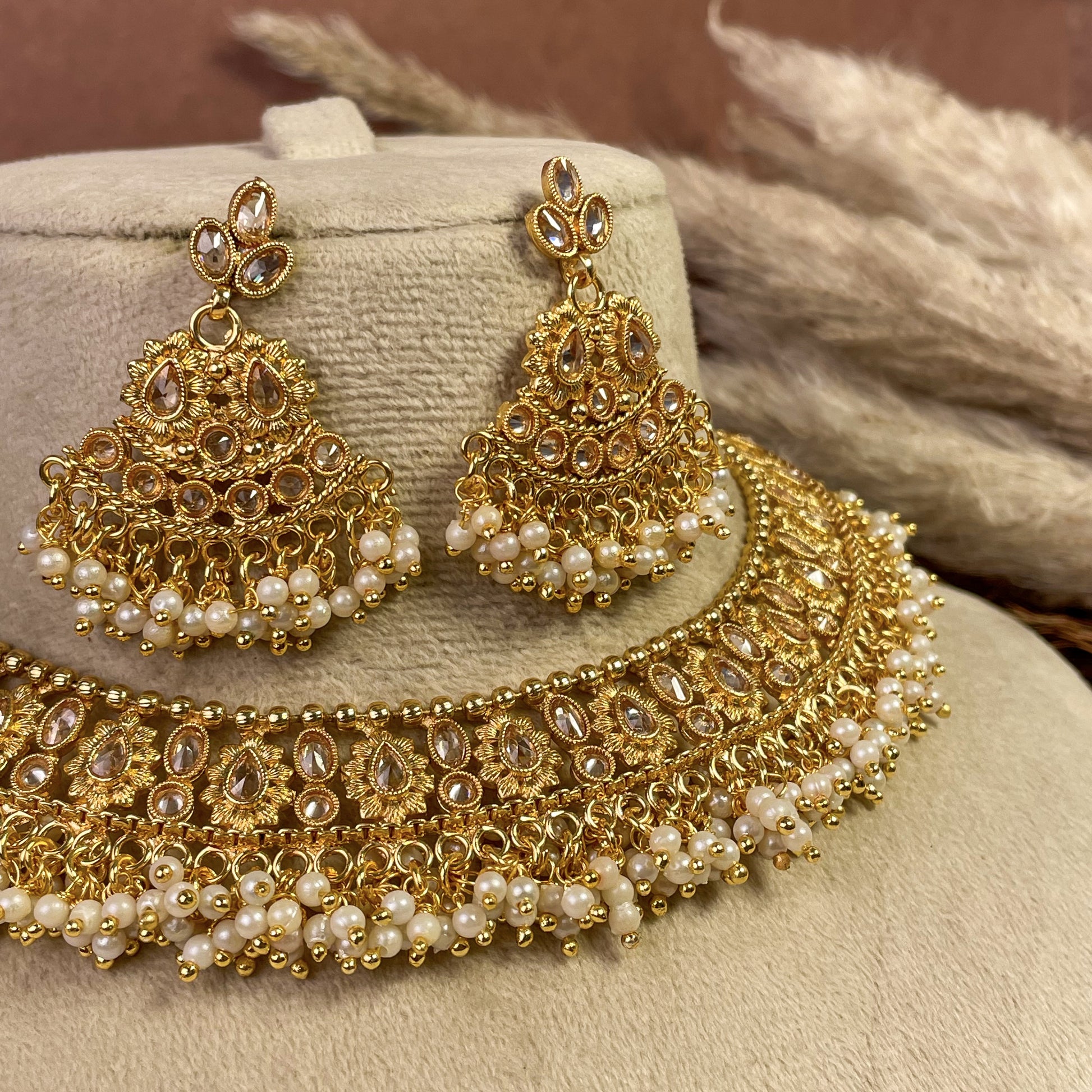 Pure Polki Copper Necklace Set