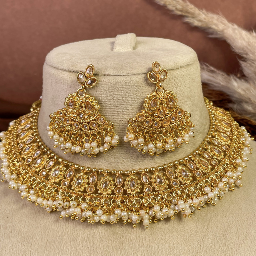 Pure Polki Copper Necklace Set