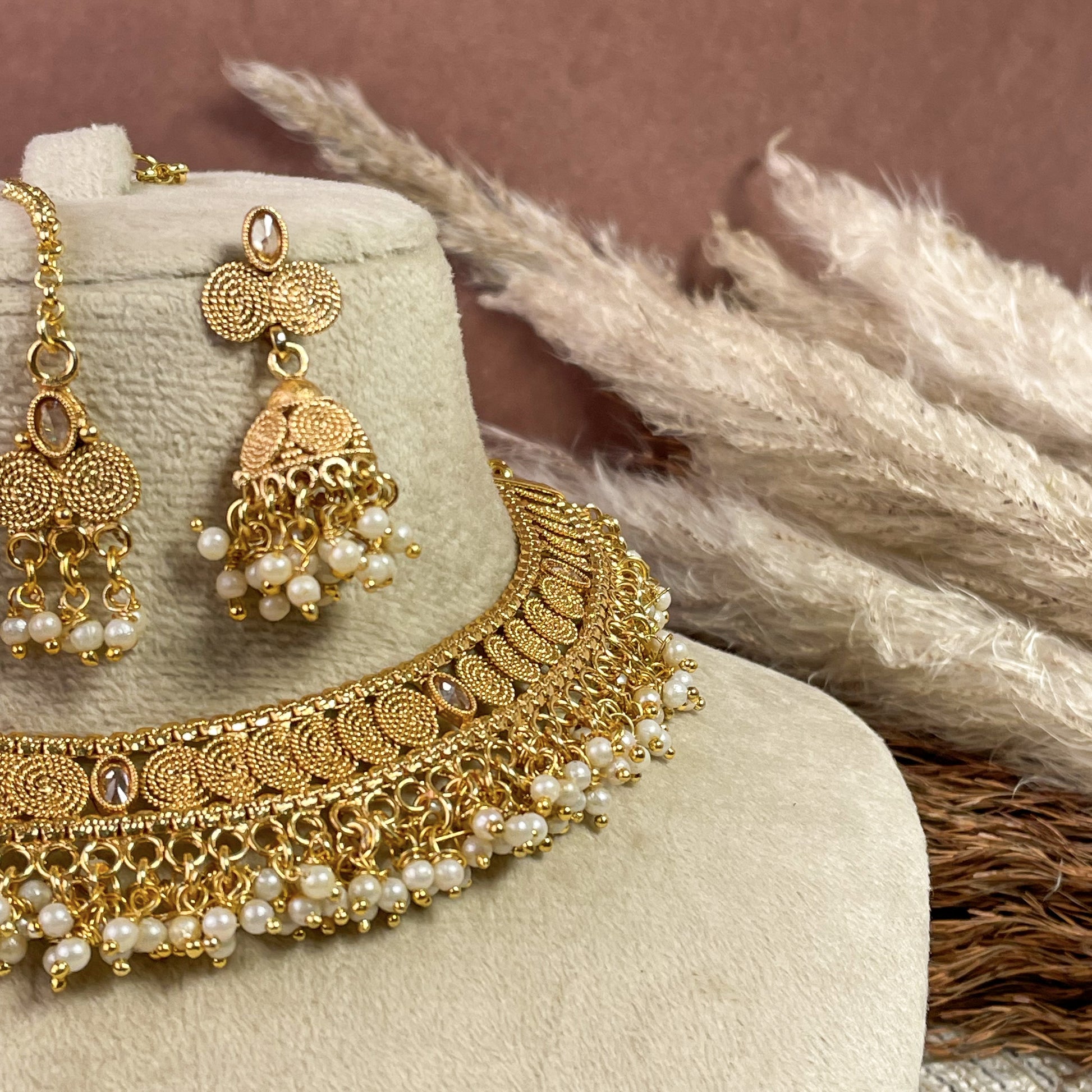 Pure Shine Copper Necklace Set