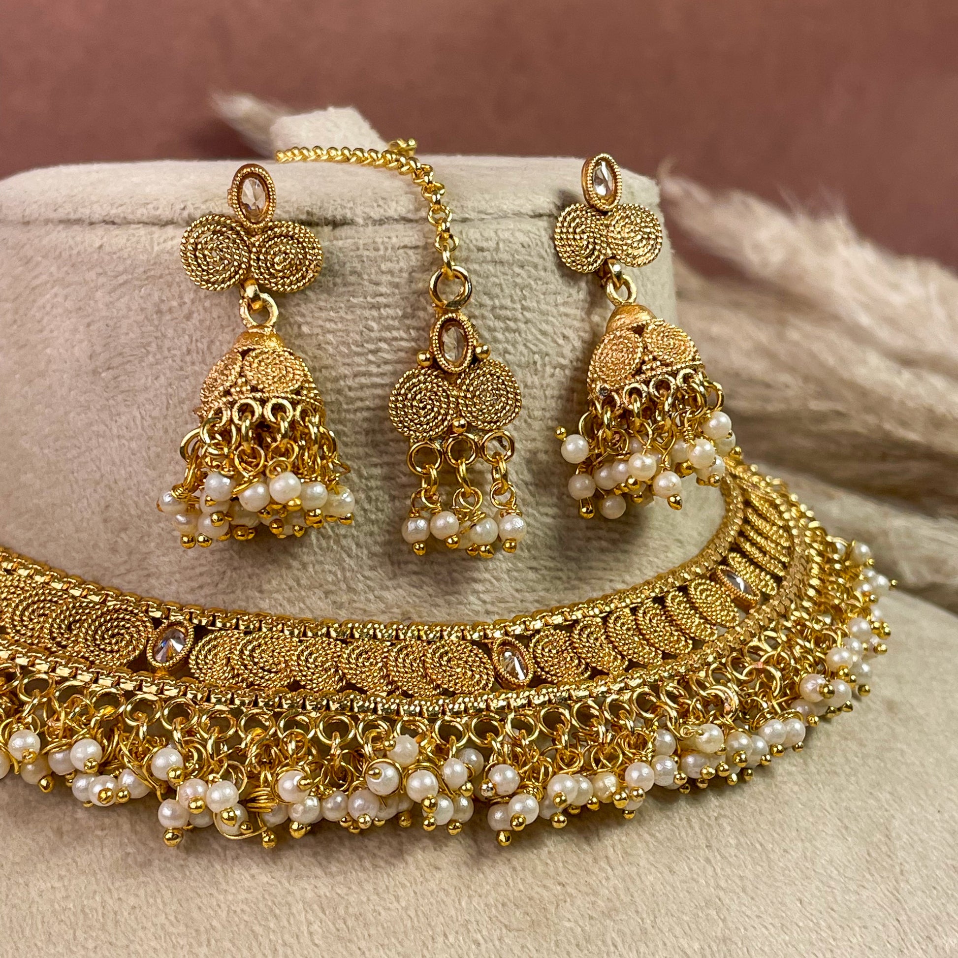 Pure Shine Copper Necklace Set