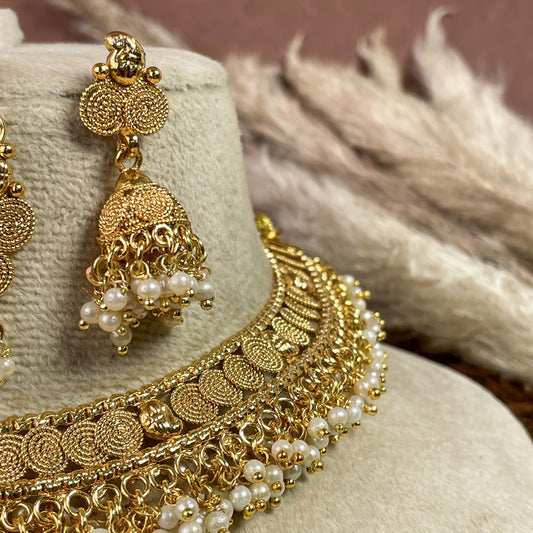 Opulent Copper Necklace Set