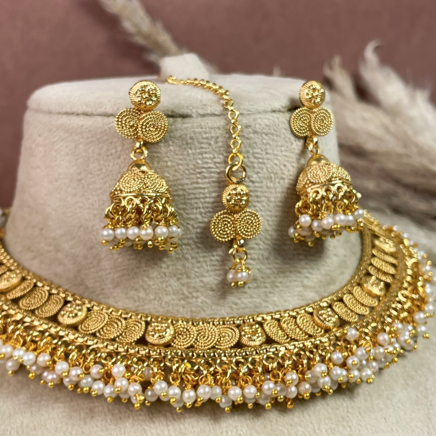 Celestial Copper Necklace Set