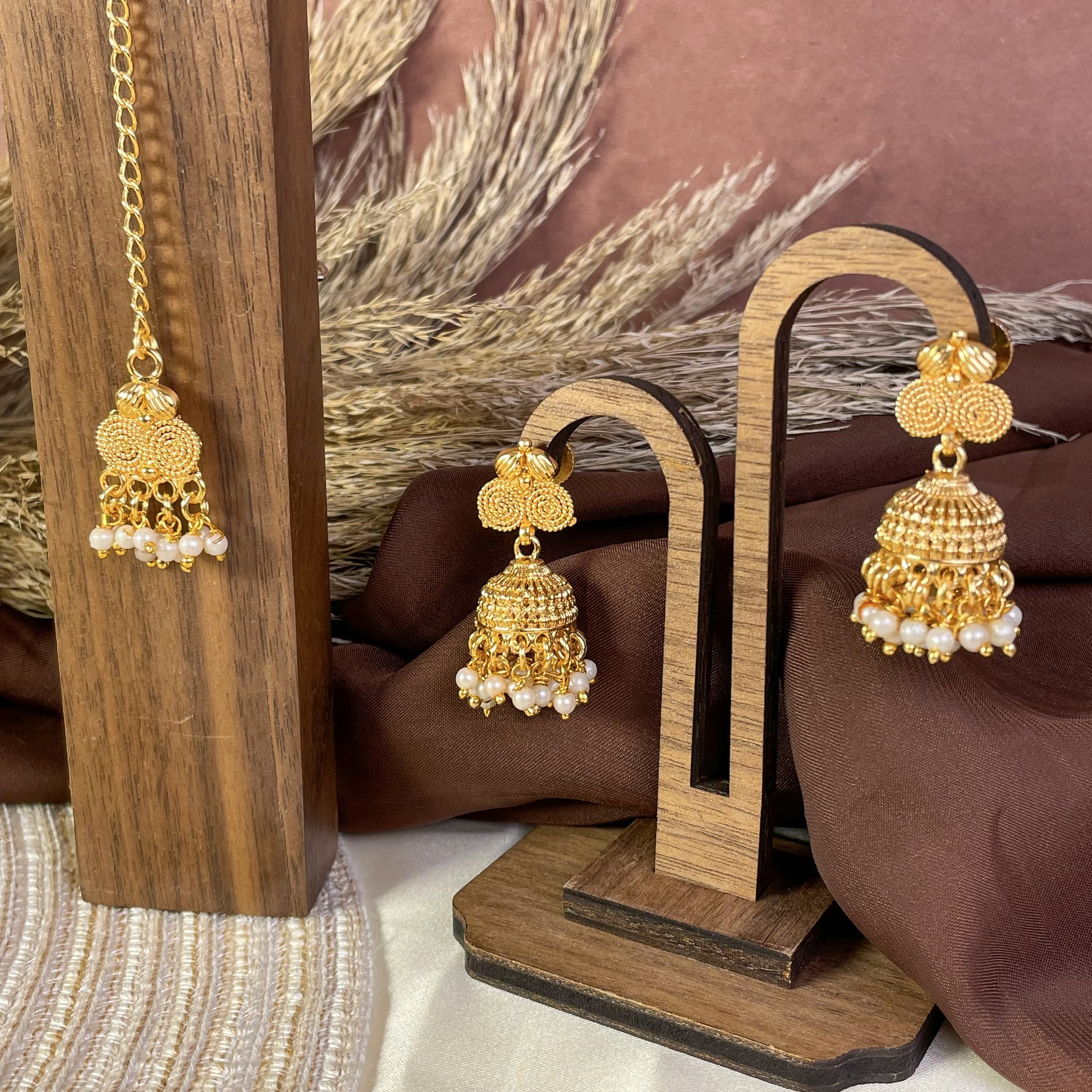 Regal Bloom Mogra Copper Mala Set