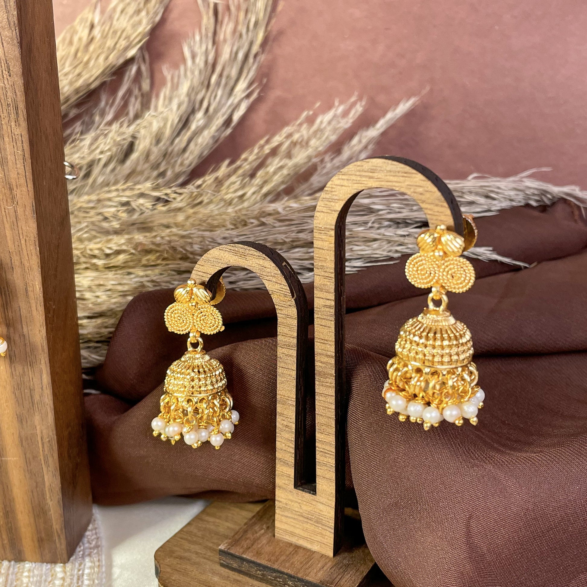 Regal Bloom Mogra Copper Mala Set