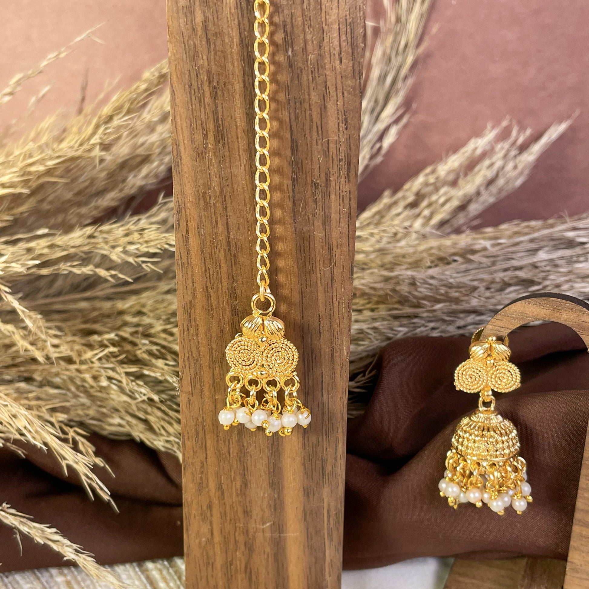 Regal Bloom Mogra Copper Mala Set