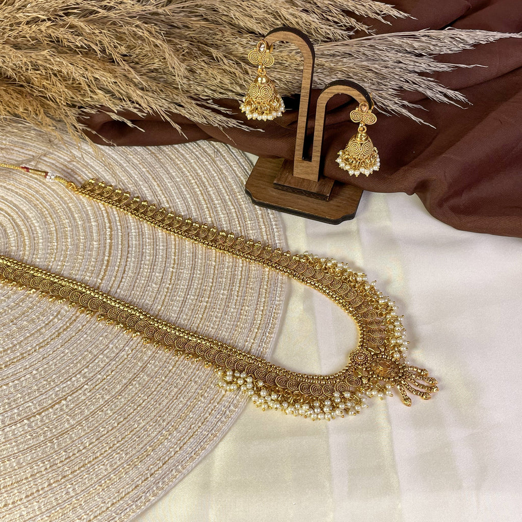 Radiant Heritage Mogra Copper Mala Set