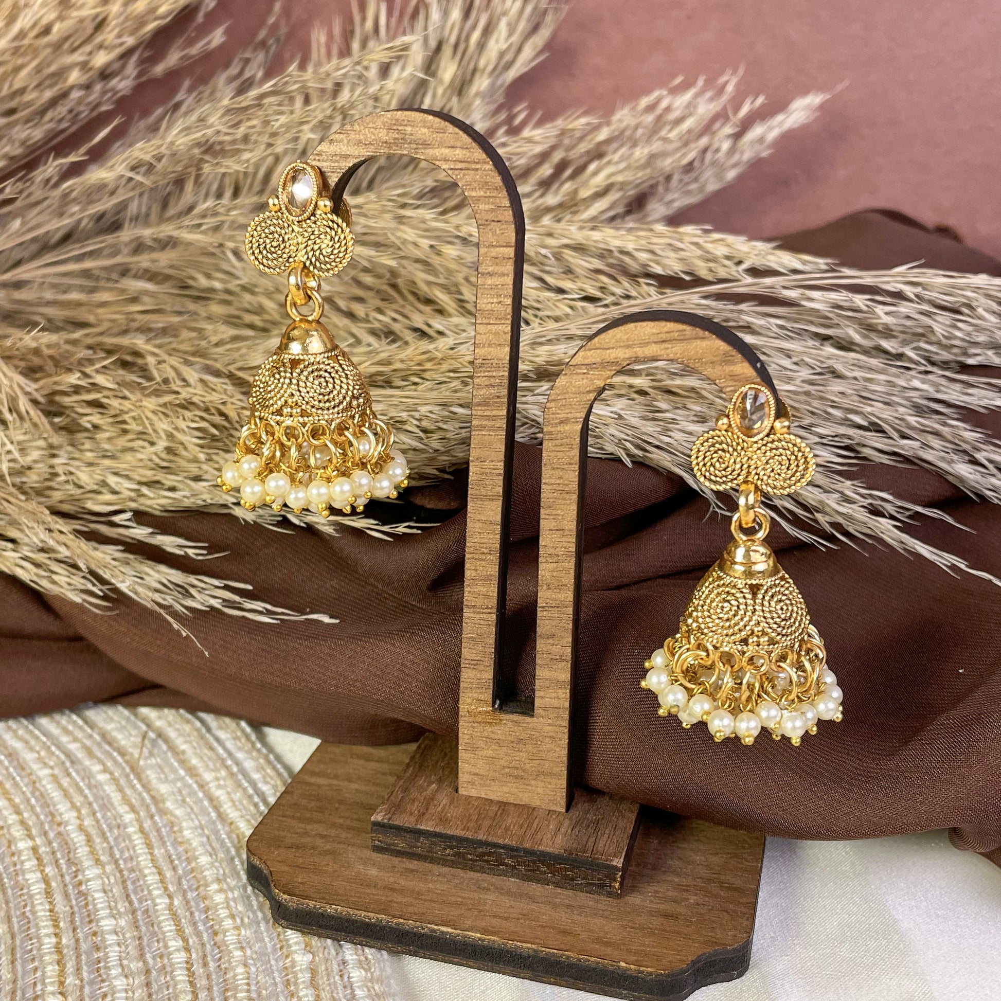 Radiant Heritage Mogra Copper Mala Set