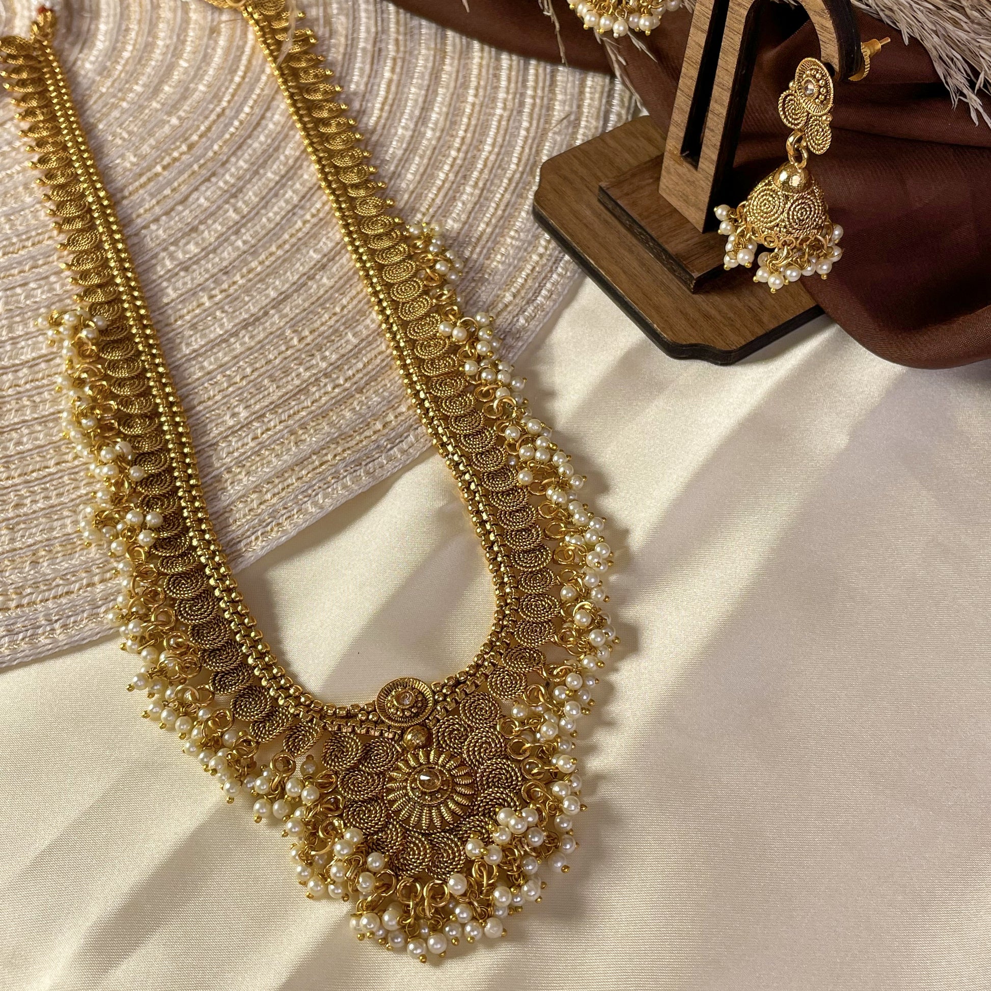 Celestial Aura Mogra Copper Mala Set