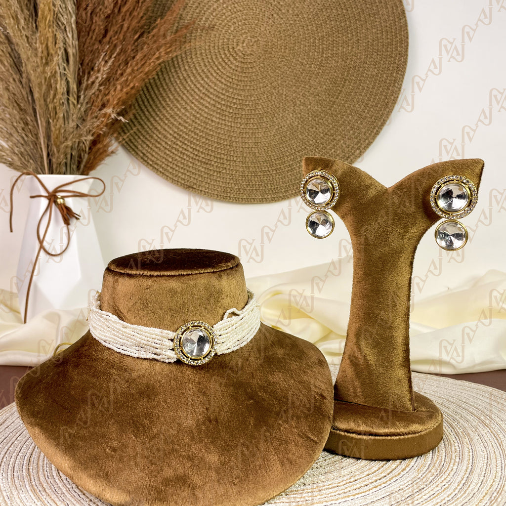 Noor-e-Zewar Pearl Kundan Choker