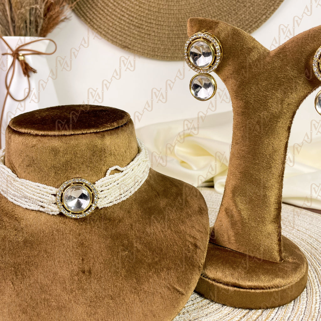 Noor-e-Zewar Pearl Kundan Choker