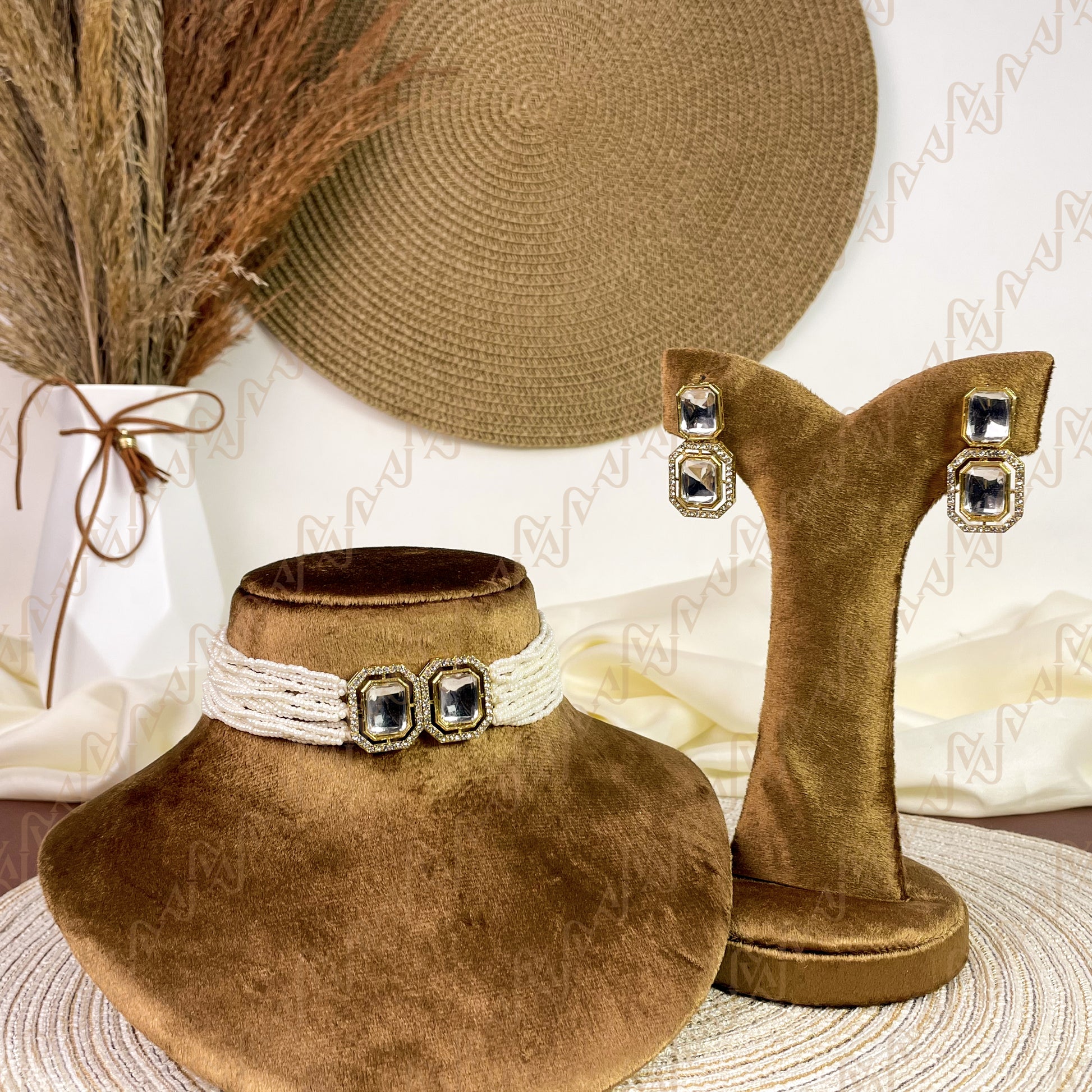 Twin Spark Kundan Choker