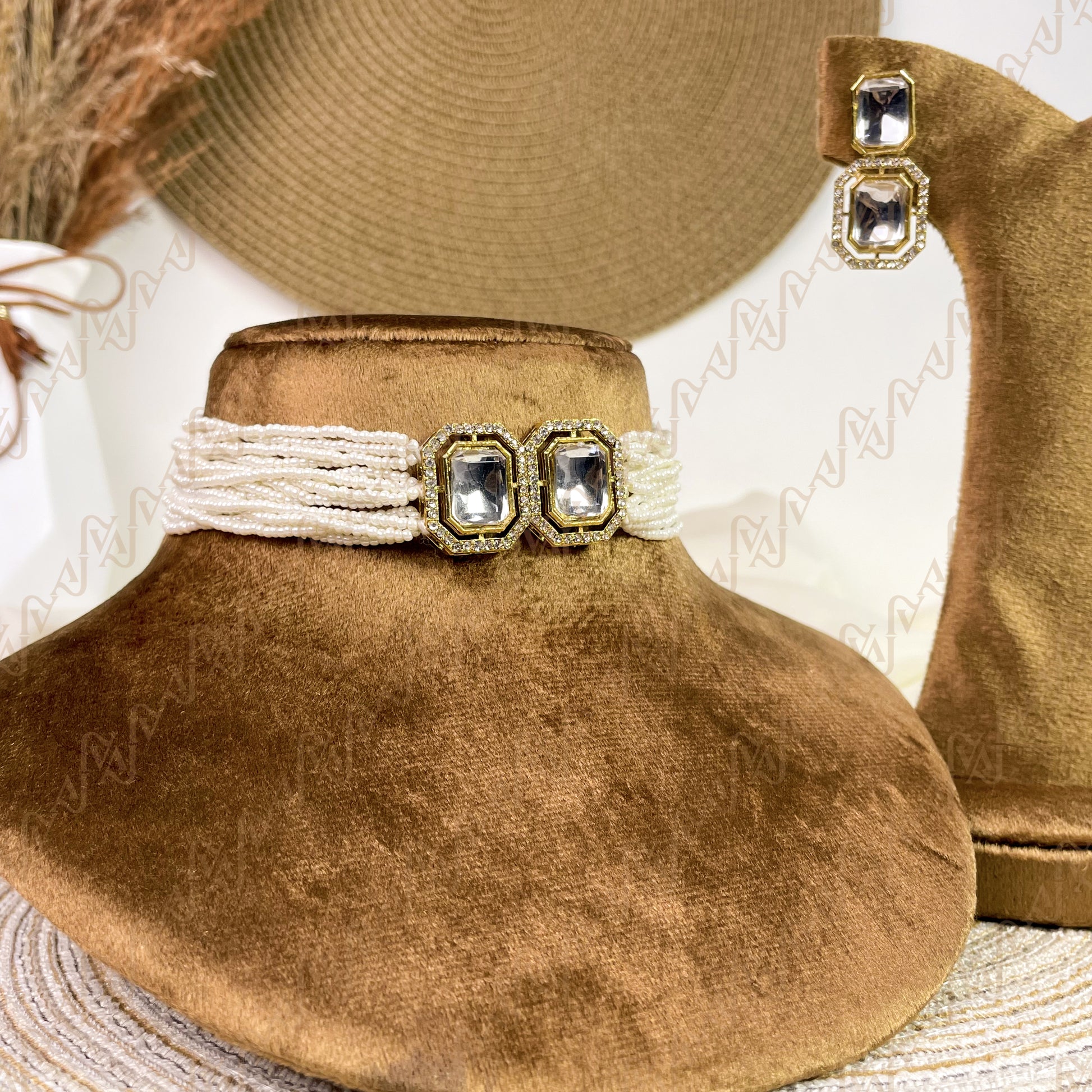 Twin Spark Kundan Choker