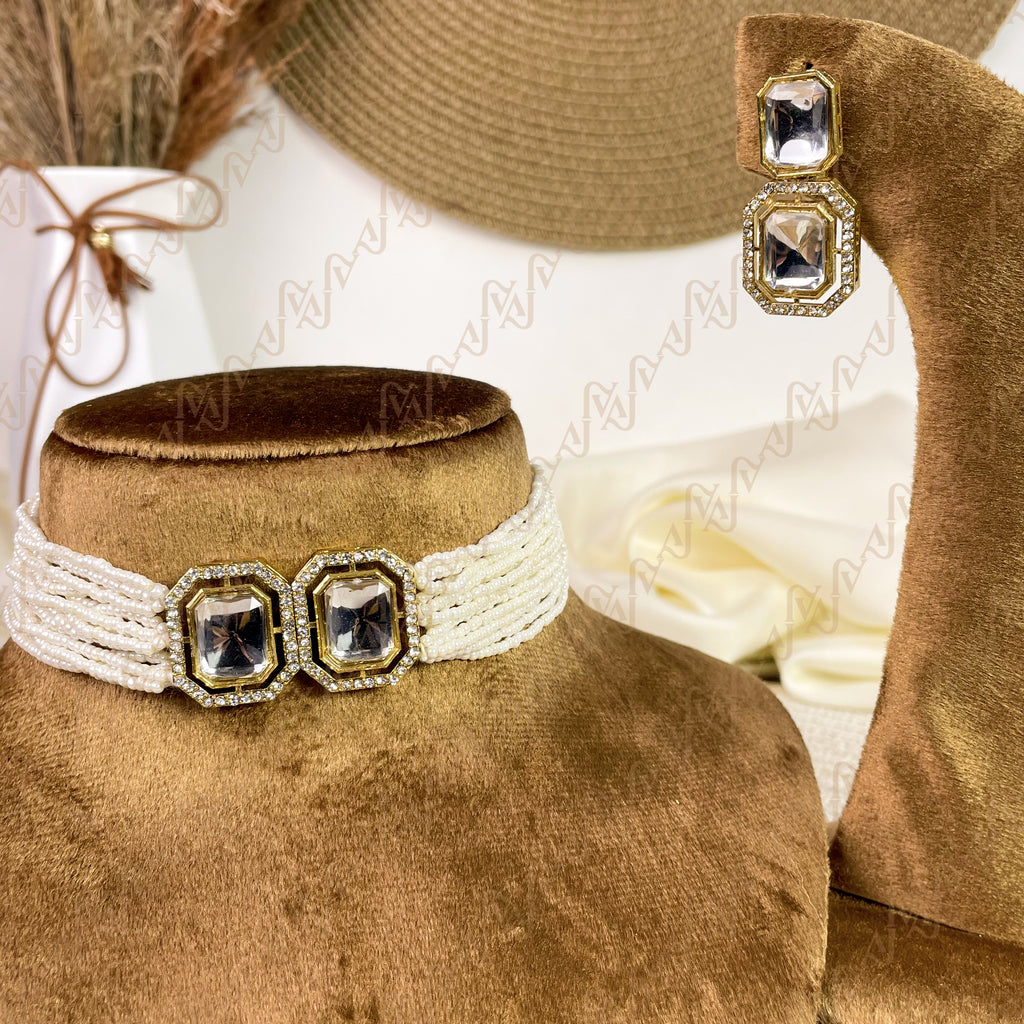 Twin Spark Kundan Choker