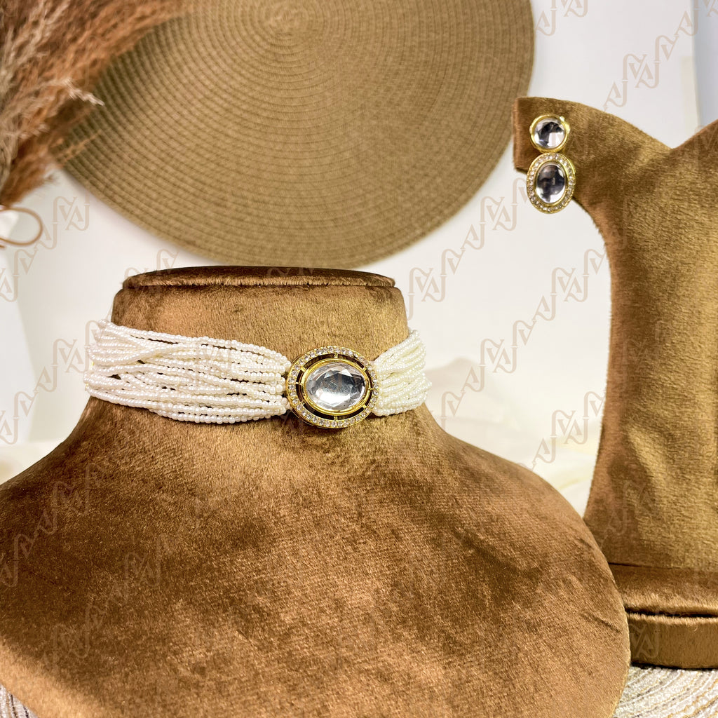 Gulzar Pearl Kundan Choker