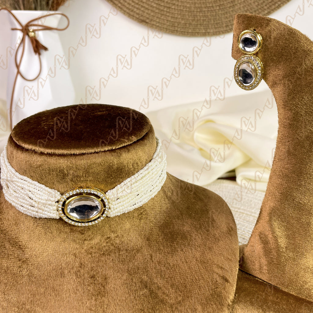 Gulzar Pearl Kundan Choker