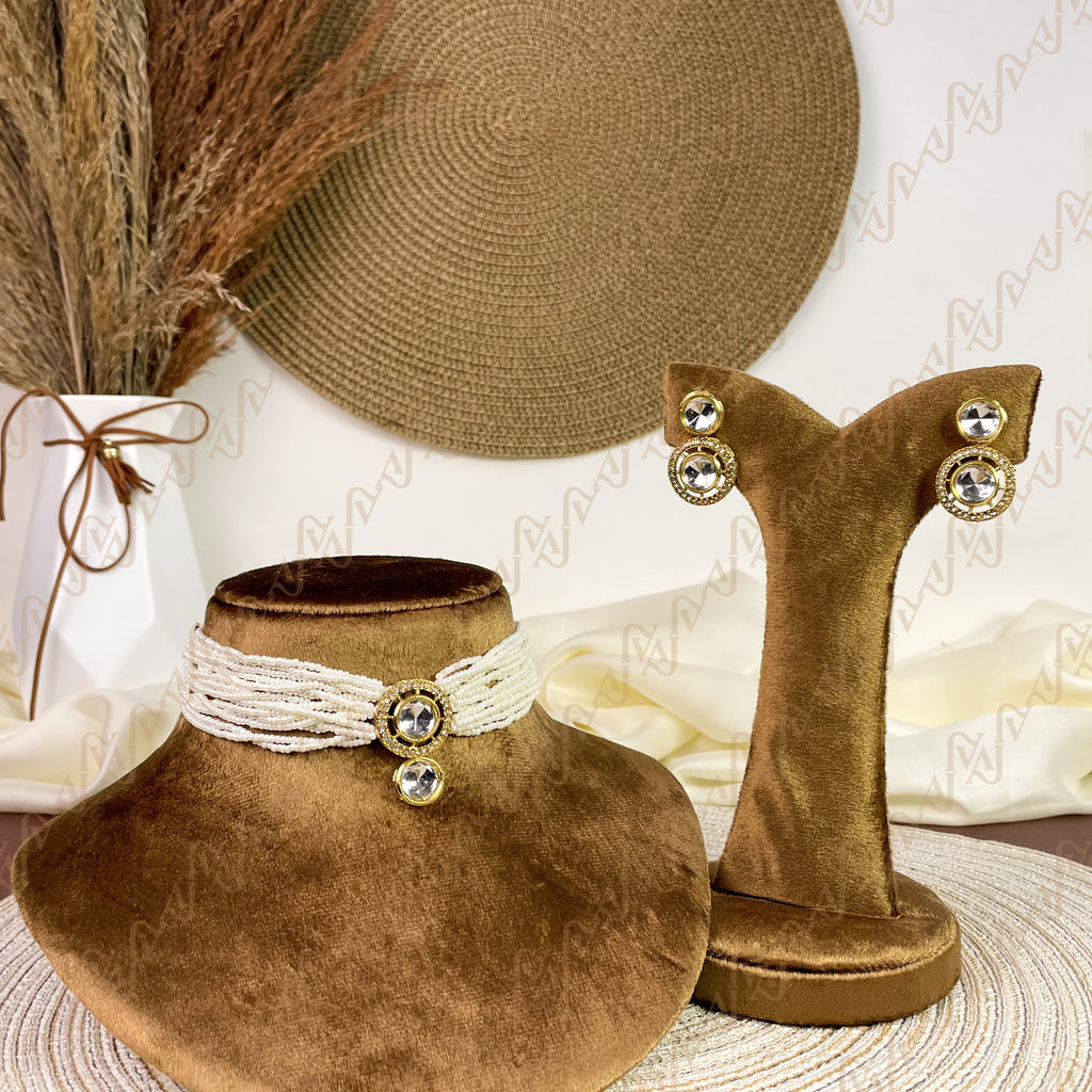 Dilkash Pearl Kundan Choker