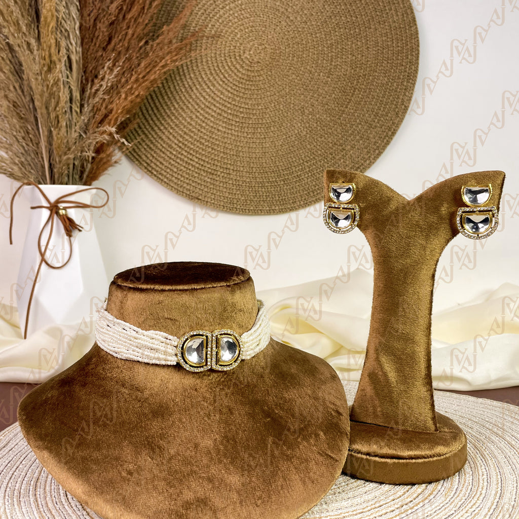 Mashaal Pearl Kundan Choker