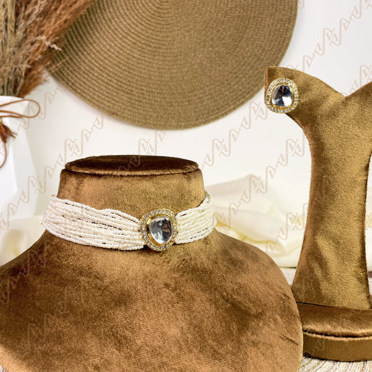 Spark Pearl Kundan Choker