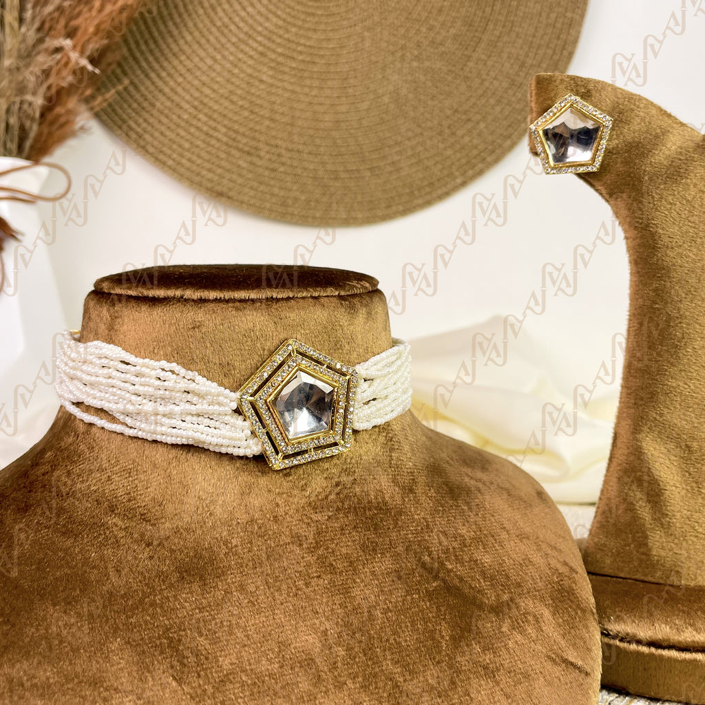 Luxe Pearl Kundan Choker
