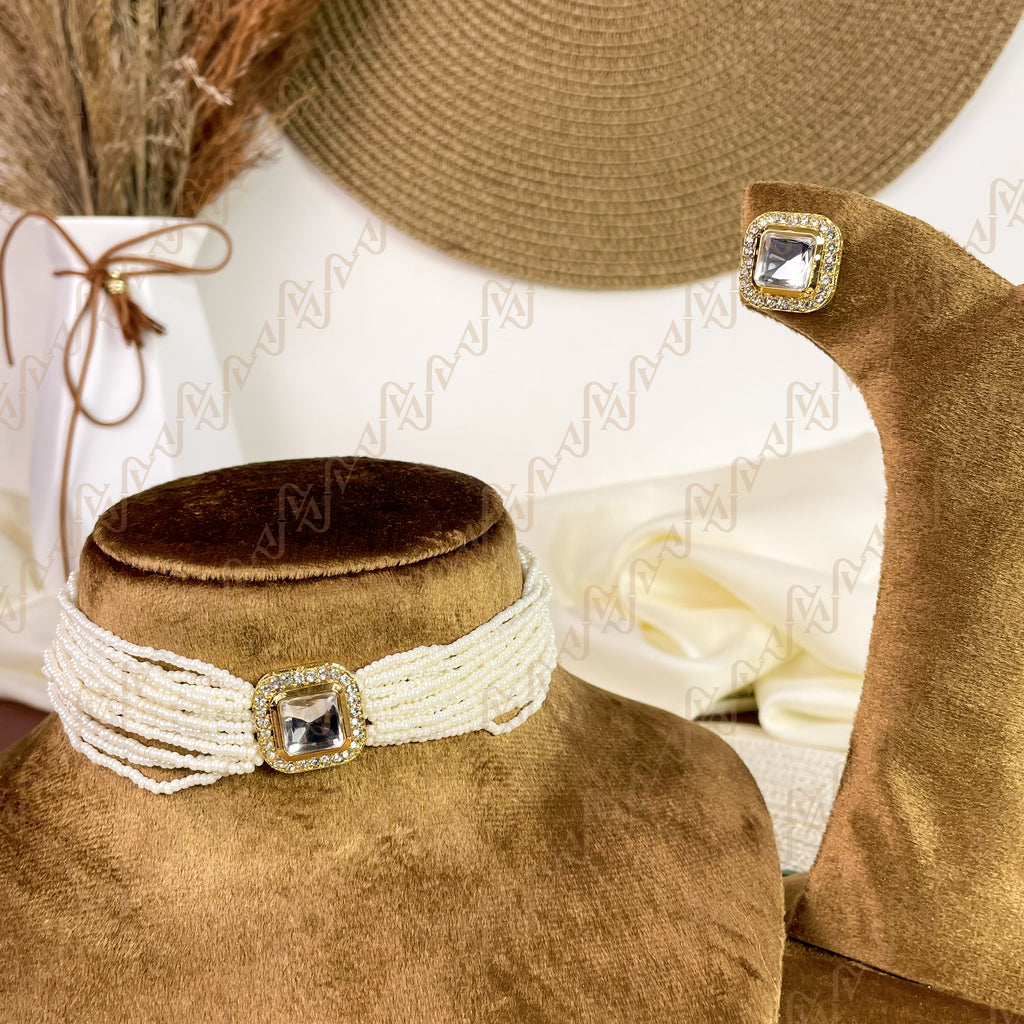 Pure Pearl Kundan Choker