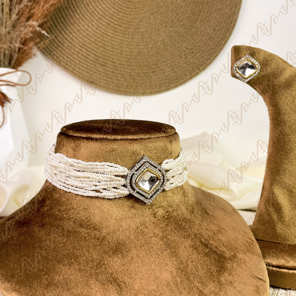 Jewel Pearl Kundan Choker