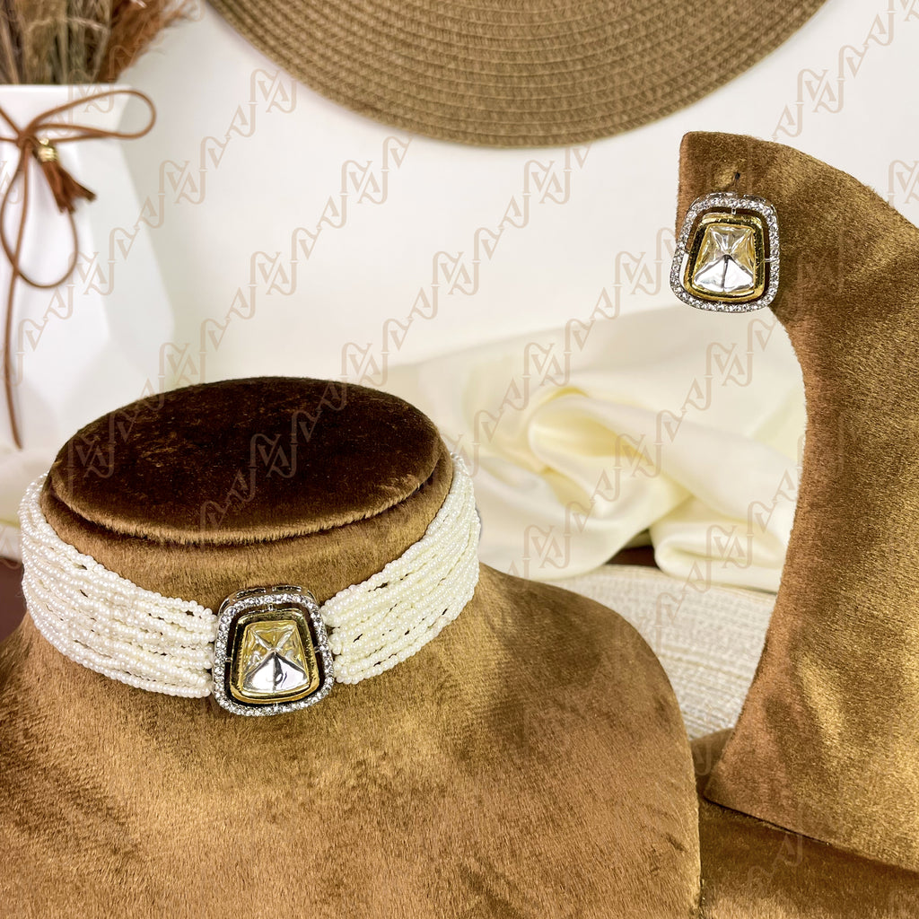 Infinity Pearl Kundan Choker