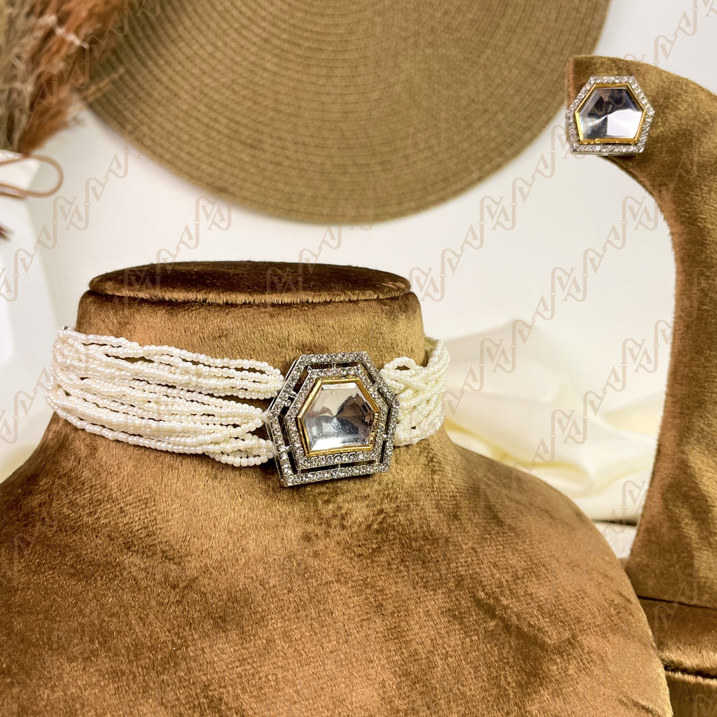 Grace Pearl Kundan Choker