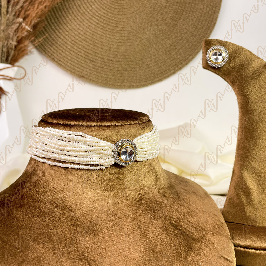 Majestic Pearl Kundan Choker